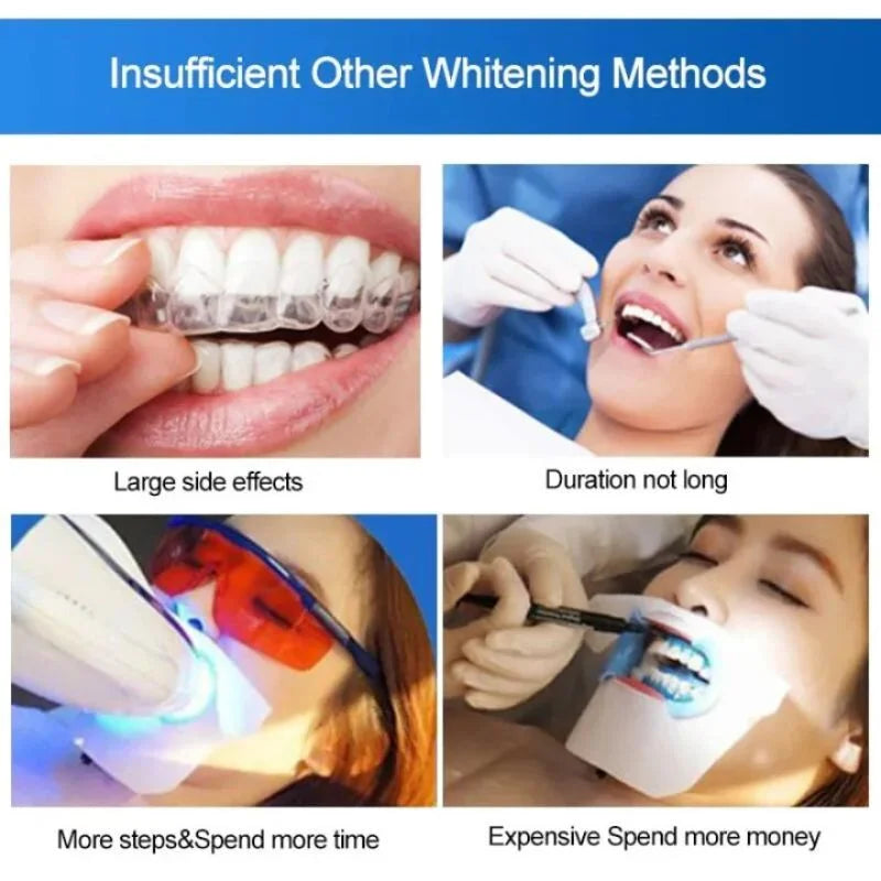 Gegemoon 5D Teeth Whitening Strips | Professional 5-Day Whitening Kit | Enamel Safe Teeth Whitening Strips | Deep Stain Removal | Mint Flavor | 7 Pairs