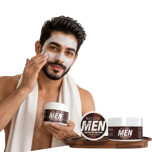Niconi Men De-Tan Enzyme Pack – Face & Body Brightening Cream