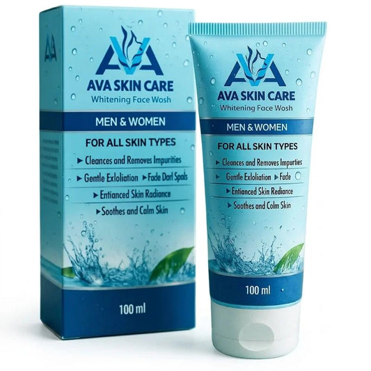 AVA Face Wash | Glycolic Acid & Vitamin-Enriched Brightening Cleanser | Deep Cleansing & Hydrating Formula | For All Skin Types