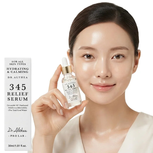 Dr. Althea 345 Relief Serum | Hydrating & Calming Serum with Tea Tree Leaf Water, Ceramide NP & Niacinamide | Barrier Repair & Deep Hydration | 30ml